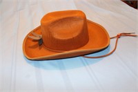 Brown cowboy hat