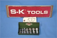 SK 3/8" swivel sockets, 3/8" to 3/4"