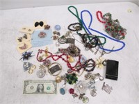 Lot of Vintage Jewelry - Some On Cards