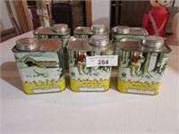 6pc Vintage Style 1qt. Syrup Tins