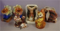 Quantity of pottery figures