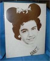 Photo Print Annette Funicello Mickey Mouse Club