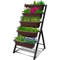 4Ft Vertical Raised Garden Bed - 5 Tier Food Safe