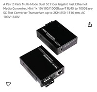 Multi-Mode Gigabit Fast Ethernet Media Converter