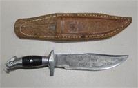5" Overall Dagger w/ Spanish Inscription & Sheath