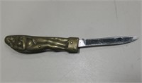Parker Cutlery Co. Brass Nude Handle Knife