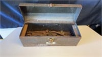 Vintage Tool Box with Wrenches