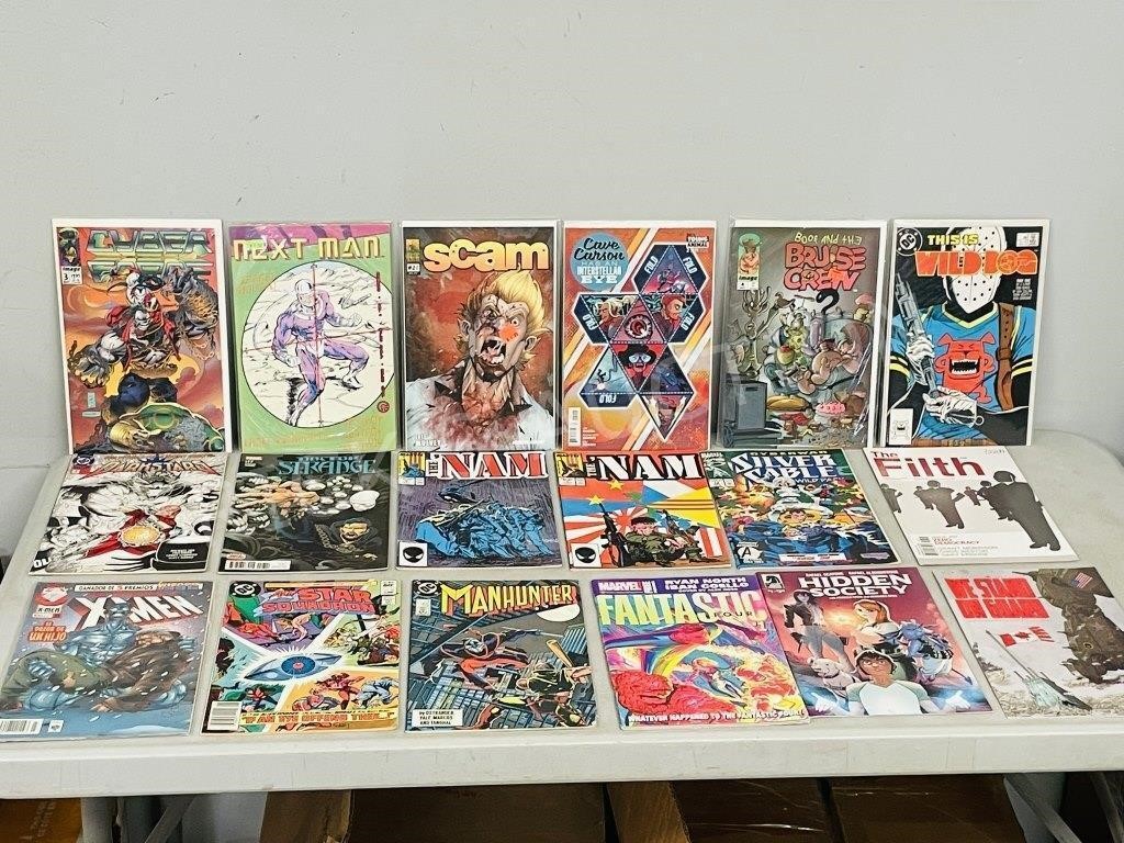 58 assorted comics