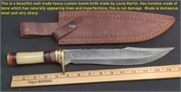 Gorgeous 15" custom bowie knife damascus blade