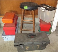 Empty cases, stool