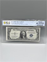 1935-F PCGS Choice UNC 64 PPQ $1 Silver Certificat