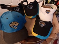 Five vintage jacksonville jaguars NFL hats