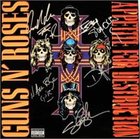 Guns N Roses signed Appetite For Destruction