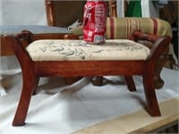 3 Footstools and a maple mirror  - maple stool,