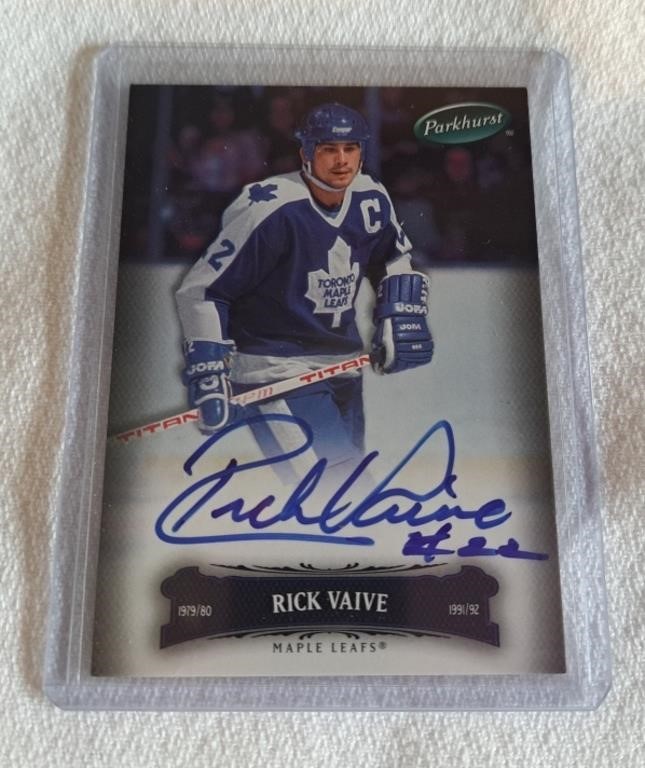 Signed Rick Vaive Toronto Maple Leafs 2007