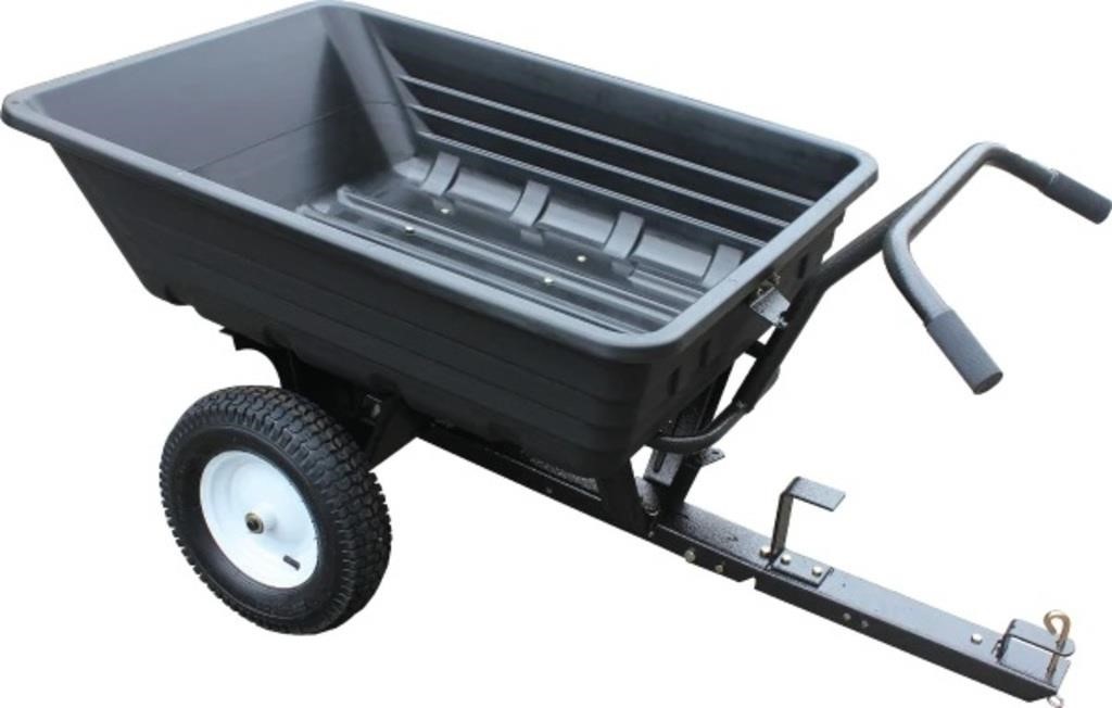 Red Rock 650LB T-Handle Poly ATV Dump Cart