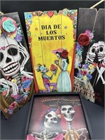 Dia De Los Muertos Sign Set