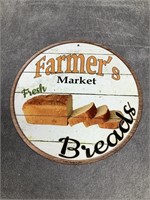 Metal Farmer's Market Sign Bread