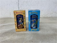 DISNEY CUPS  PETER PAN AND PINOCCHIO