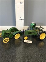 2 John Deere tractors
