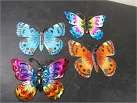 Colorful Metal Butterfly Decor