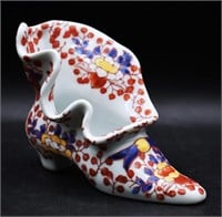 Antique Asian Porcelain Imari-style Shoe