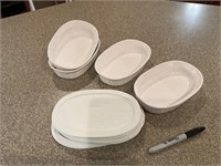 Corning Ware Baking Crocks with Lids