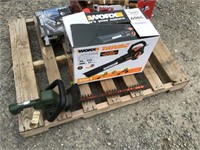 d1 trivac electric leaf blower and hedge trimmer