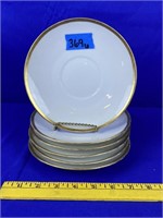 Rosenthale gold rim saucers 6pc