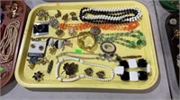 Costume jewelry tray