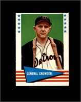 1961 Fleer #102 General Crowder EX-MT to NRMT+