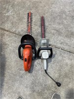 2 hedge trimmers