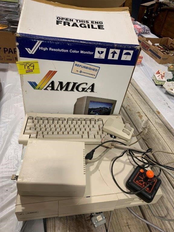 VINTAGE AMIGA FULL COMPUTER SYSTEM - MODEM, 1080
