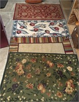 Group of 4 rugs