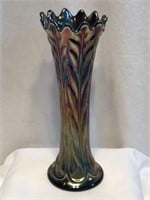 Northwood "Tree Trunk" Amethyst Glass Swung Vase