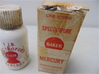 Two, One Pound Containers of Liquid Mercury, one