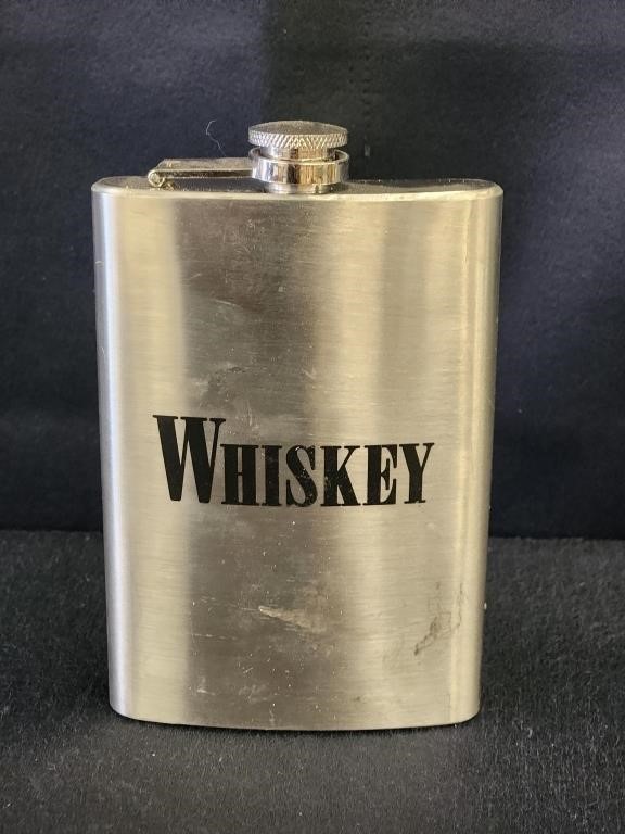 STAINLESS STEEL WHISKEY FLASK