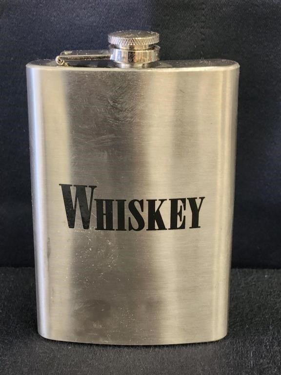 STAINLESS STEEL WHISKEY FLASK