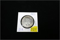 1927 Peace dollar, BU