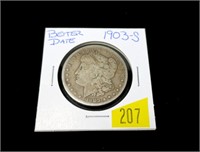 1903-S Morgan dollarr, better date