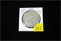1934 Silver Peru 1 sol