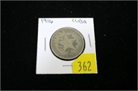 1916 Cuba 40 centavos