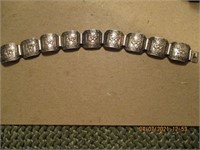 925 Bracelet Aztec w/ Detail - 16.26g
