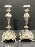 Silver Plate Candlestick Holders