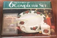 6 piece porcelain completer set.