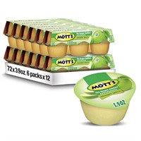 Mott's Applesauce  3.9oz  72ct  6  12 packs