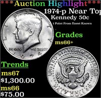 ***Auction Highlight*** 1974-p Kennedy Half Dollar