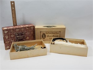 2 Vintage Boxes With Contents