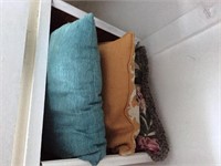 Closet Lot of Linens and Pillows