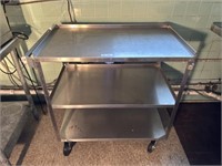 3 shelf stainless cart 36"Lx21"Wx36H